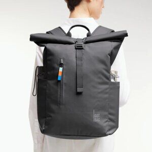 GOT BAG. ROLLTOP EASY grey/shark backpack made of recycled plastic